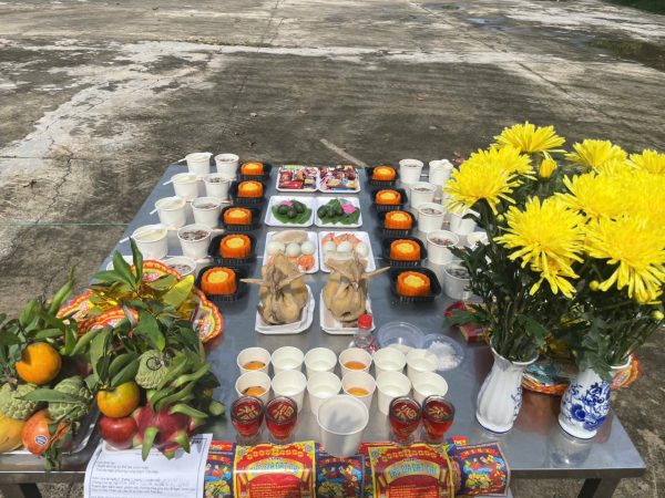 Mâm cúng Động thổ