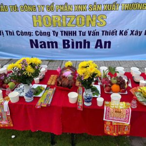 Mâm cúng Động thổ