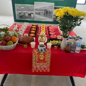 Mâm cúng Động thổ