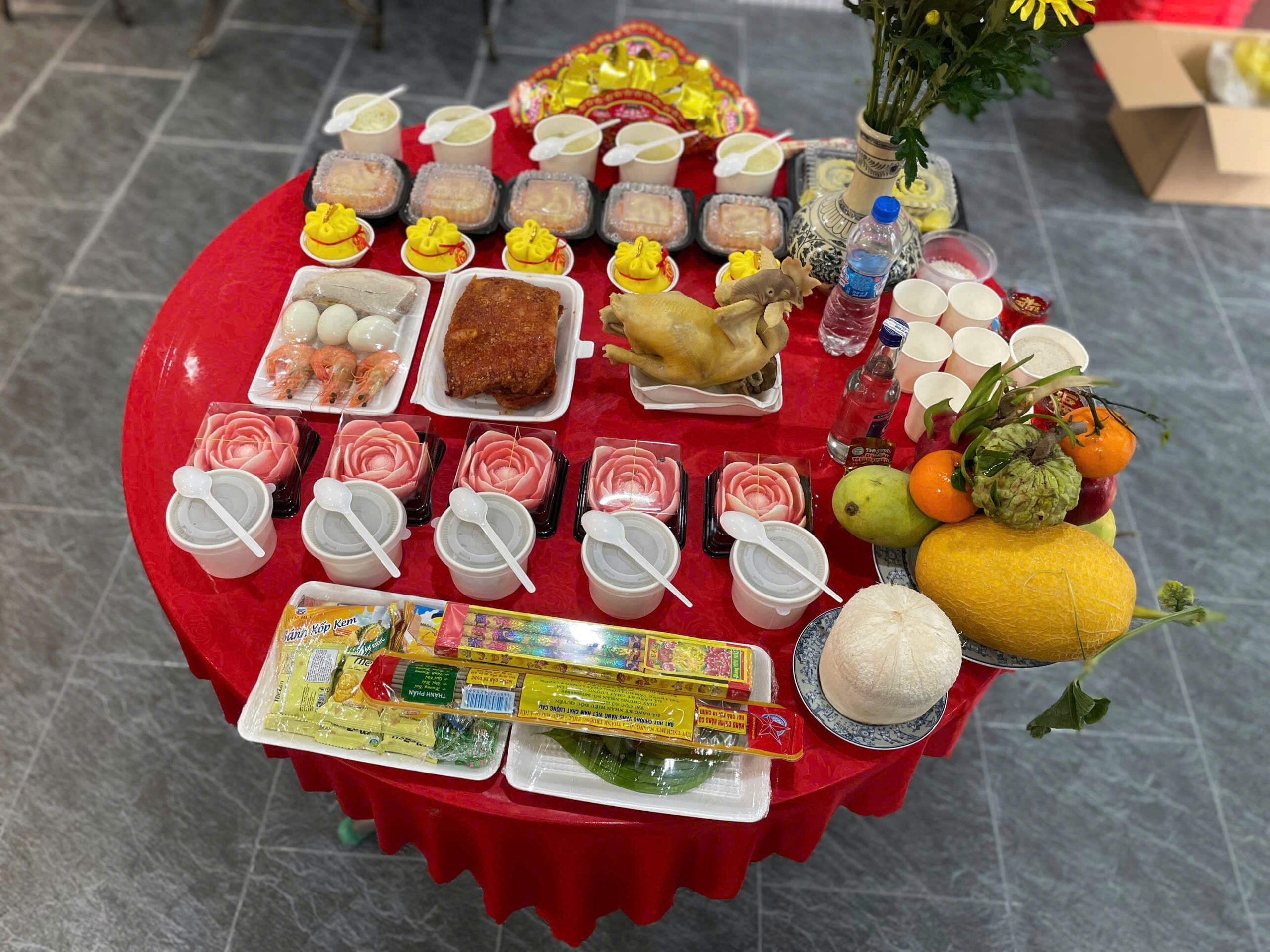 Tổng hợp hình ảnh mâm cúng nhà mới tại Cát Tường`
