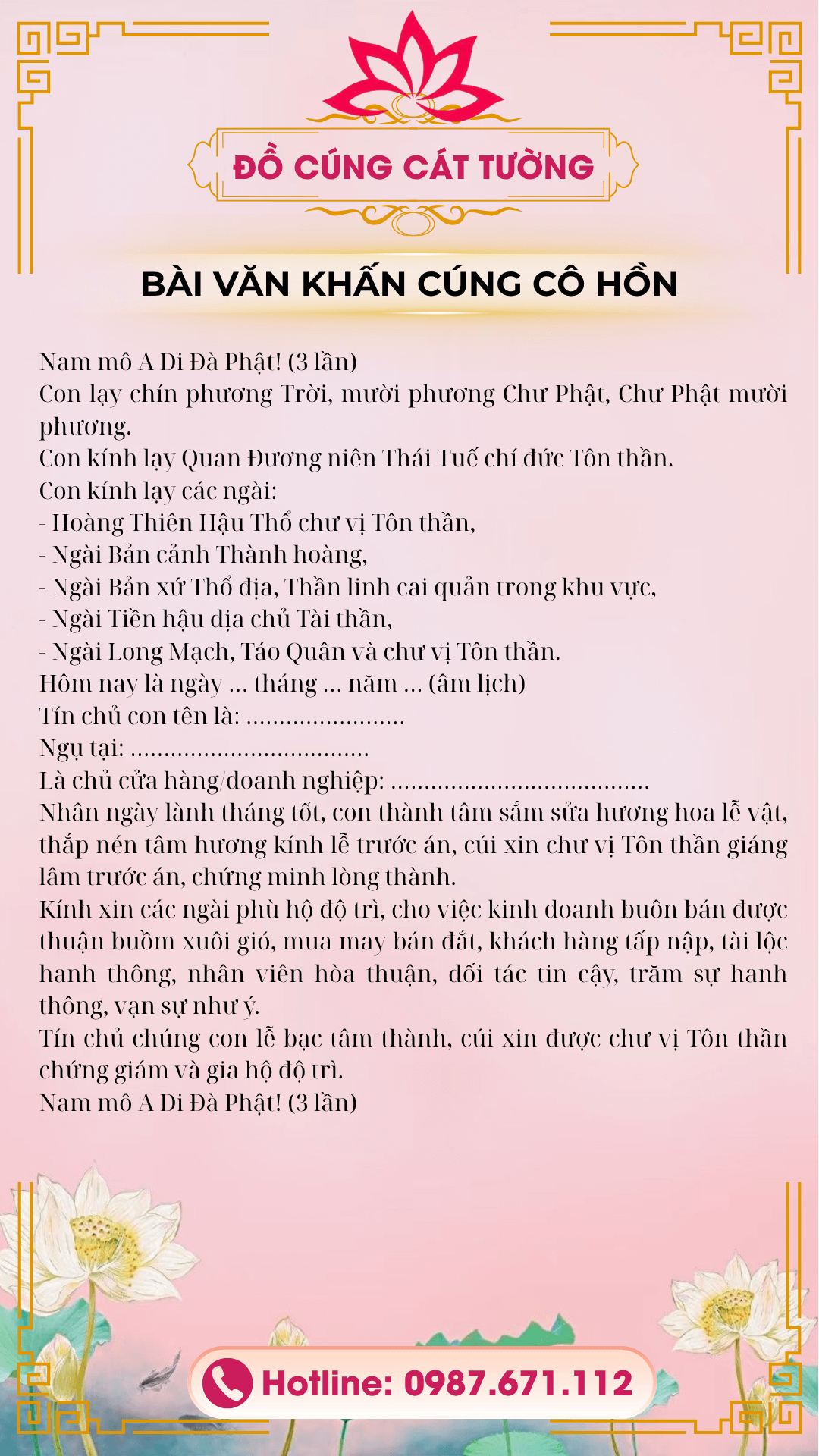 Văn khấn bài cúng khai trương đơn giản cho cửa hàng buôn bán