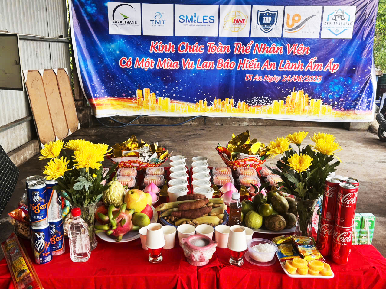 Mâm cúng cô hồn tháng 7