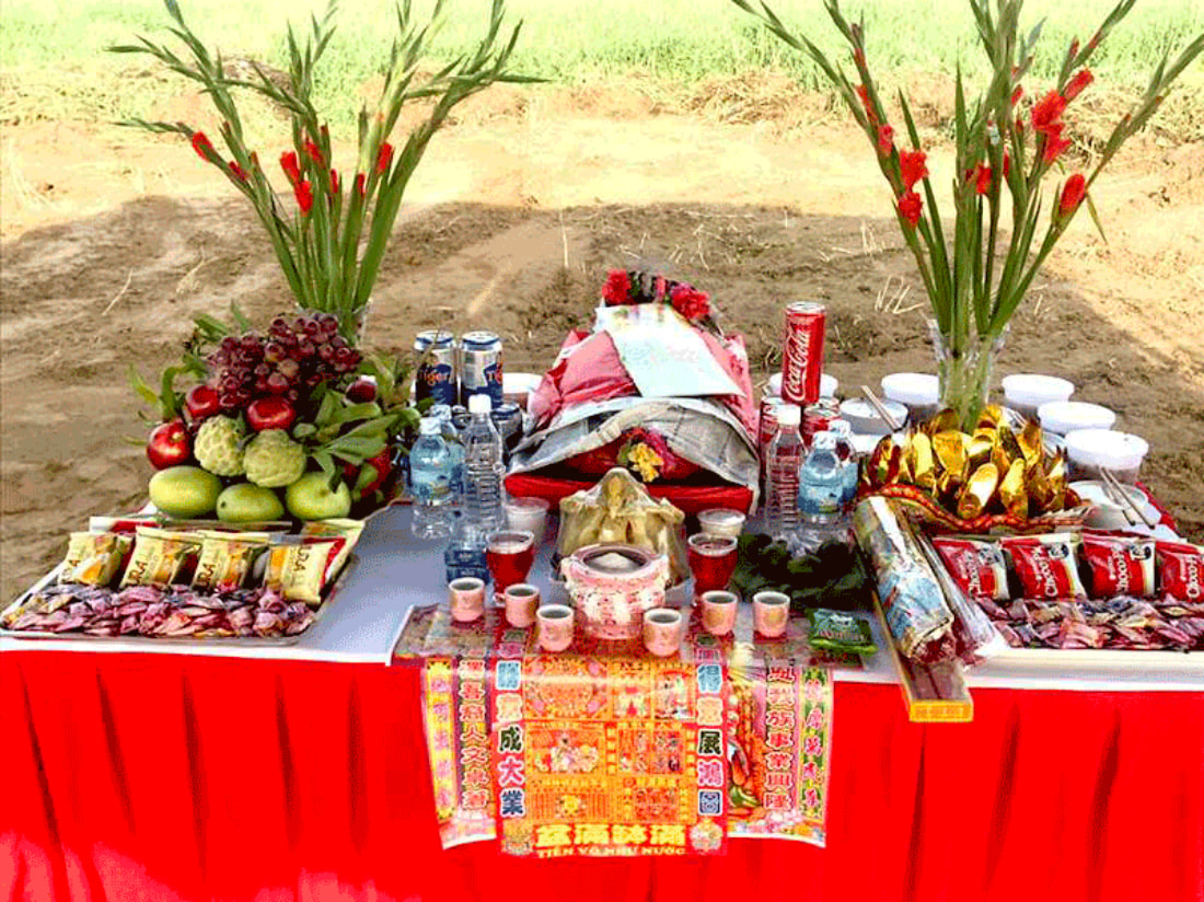 Bài văn khấn đổ móng nhà mượn tuổi